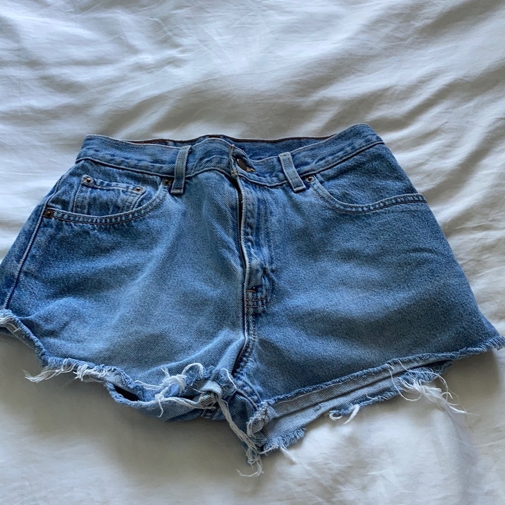 Vintage Levis High Waisted Denim Shorts